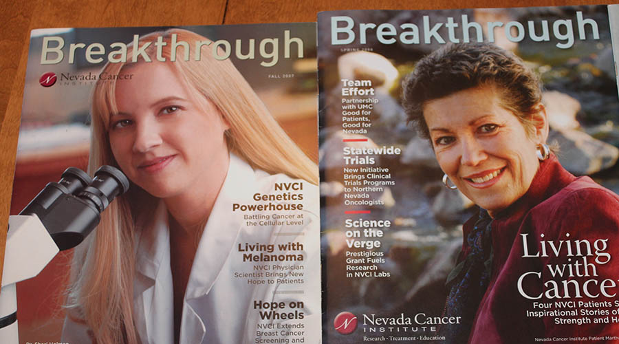 Stark Media Produced the Custom Publication Breakthrough Magazine for Nevada Cancer Institute